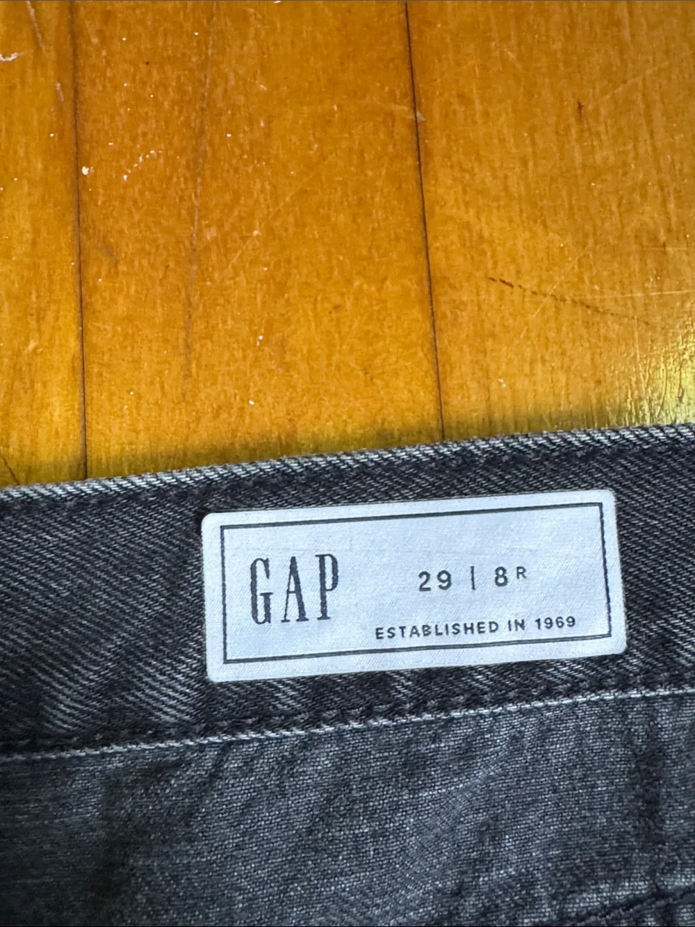 GAP Women's Washed Black high rise Barrel Jeans